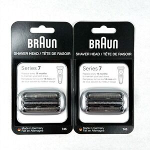 * Lot of 2 * Braun Series 7 Electric Shaver Replacement Head 74S / New / Sealed